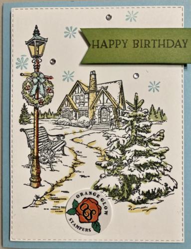 Great card for a winter birthday