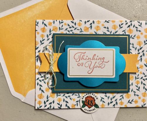 Thinking of you - sentiment from another stamp set