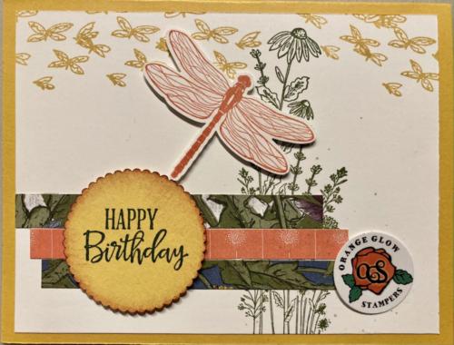 Birthday with fun stamped image