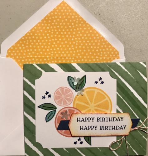 Happy Birthday-from another set.  Love the lemons, oranges, etc. 