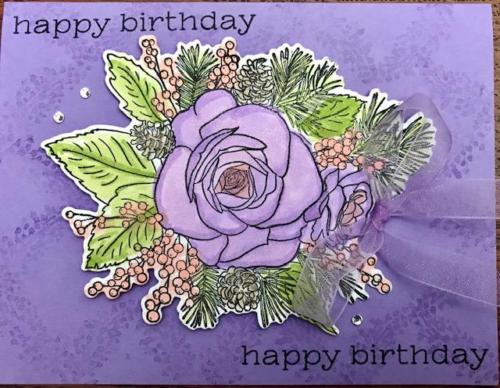 Happy Purple Rose Birthday