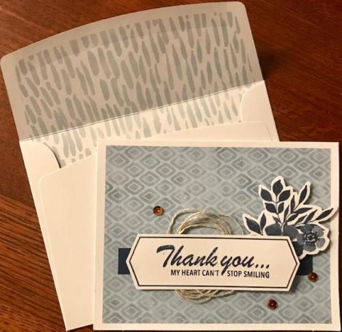 Thank you card