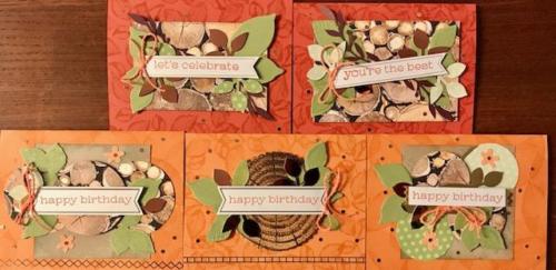 Medley of Roots of Nature stamp set and dies . Love the terracotta tile and grapefruit colors.