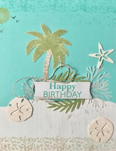 Happy Birthday beach card