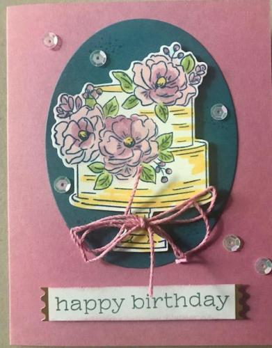 Leftover tag, different blends for the cake flowers.  