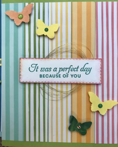 Perfect Day-metallic thread and stripes